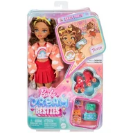 Lalki dla dziewczynek - Lalka Barbie Dream Besties Teresa na wrotkach JFX98 - miniaturka - grafika 1