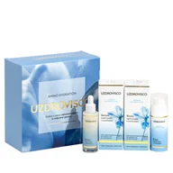 Zestawy kosmetyków damskich - Uzdrovisco Zestaw: Amino Hydration Krem 50ml + Serum 30ml - miniaturka - grafika 1