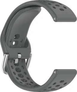 INF Pasek do Amazfit Active 2 - Oddychający Silikonowy Pasek Sportowy Ciemno szary - Akcesoria do smartwatchy - miniaturka - grafika 1