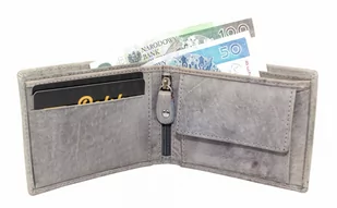 Portfel Skórzany Jennifer Jones Skóra Licowa Mały Poziomy Bez Zapięcia Pionowy Suwak 5681 11 x 9 x 2 [cm] - Gadżety dla niej i dla niego - miniaturka - grafika 4