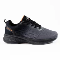 Buty sportowe damskie - Sportowe buty damskie czarno-szare DK czarne - miniaturka - grafika 1