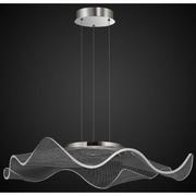 Lampy sufitowe - Altavola Design Velo lampa wisząca 1x30W LED chrom/przezroczysty LA101/P2_chrom - miniaturka - grafika 1
