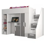 Łóżka dla dzieci i młodzieży - Łóżko piętrowe ze schodami PARTY 14 - miniaturka - grafika 1