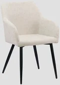 Krzesła - Krzesło tapicerowane SELLA beżowe HOMLA - miniaturka - grafika 1