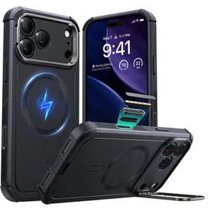 Etui ESR Cyber Kickstand MagSafe do Apple iPhone 17 Pro Black - Etui i futerały do telefonów - miniaturka - grafika 1