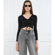 Bluzki damskie - HUGO Bluzka Delexi | Slim Fit - miniaturka - grafika 1