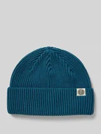 Czapki męskie - Czapka beanie z detalem z logo - miniaturka - grafika 1