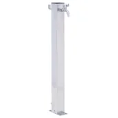 Inne akcesoria do nawadniania - vidaXL Kran ogrodowy na kwadratowym słupku, 40 cm, stal nierdzewna - miniaturka - grafika 1