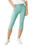 Spodnie damskie - s.Oliver Spodnie damskie 3/4, turkusowe, 36 - miniaturka - grafika 1