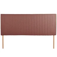 Meble modułowe i akcesoria - Wezgłowie do łóżka 160 x 60 cm w kolorze czerwono-brązowym z nóżkami tapicerowane - miniaturka - grafika 1