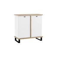 Komody - Komoda 2D CRO-05 Cross MebloCross Czarny Mat / Biały Mat - miniaturka - grafika 1