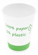 Dekoracje i nakrycia stołu na imprezę - Bio Kubek 300 Papier - 0% Plastik Biodegradowalny Kubek Z Celulozy - miniaturka - grafika 1