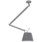 Lampy sufitowe - Kierunkowa lampa wisząca Zyta nad stół aluminium szara - miniaturka - grafika 1