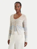 Swetry damskie - Guess Kardigan W6GR07 Z0588 Beżowy Regular Fit - miniaturka - grafika 1