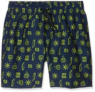 Kąpielówki dla chłopców - Speedo thunderfuse printed 15&quot; watershort boy navy/citron xs - miniaturka - grafika 1