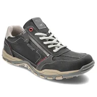 Półbuty męskie - Szare Półbuty Mustang Modne Obuwie Męskie - miniaturka - grafika 1