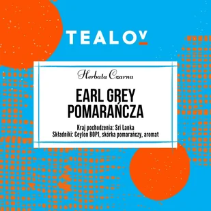 Herbata TEALOV czarna EARL GREY POMARAŃCZA 100g - Herbata - miniaturka - grafika 1