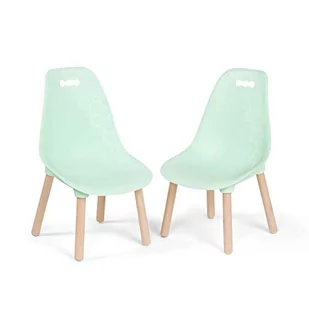 B. spaces by Battat – Kid Century Modern: Chair Set – stabilne krzesła dziecięce w kolorze miętowo-zielonym (2 krzesła), tworzywo sztuczne, miętowy, rozmiar dziecięcy - Stoliki dla dzieci - miniaturka - grafika 1