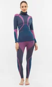 Pozostała odzież narciarska - Komplet bielizny termoaktywnej damskiej z maską Viking Fusion 7046 turkusowo-różowy - L - miniaturka - grafika 1