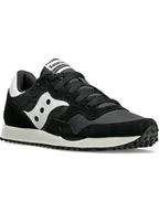 Trampki damskie - Saucony Skórzane sneakersy "Dxn Trainer Vintage" w kolorze czarno-białym - miniaturka - grafika 1