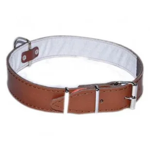 Dino Obroża skórzana 16mm/40cm brązowa 5906040056883 - Obroże dla psów - miniaturka - grafika 1