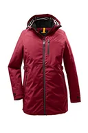 Kurtki damskie - STOY Damska kurtka softshell Thiant Wmn Jckt B z odpinanym kapturem – duże rozmiary czerwony ciemnoczerwony 54 Große Größen - miniaturka - grafika 1