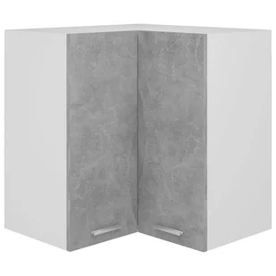 vidaXL vidaXL Wisząca szafka narożna, szarość betonu, 57x57x60 cm, płyta - Szafki kuchenne - miniaturka - grafika 1