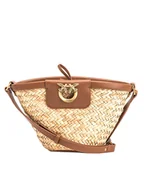 Torebki damskie - Pinko Shopper bag w kolorze jasnobrązowo-beżowym - 46 x 27 x 21 cm - miniaturka - grafika 1