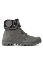Botki damskie - Palladium Trapery Baggy 92353-029-M Szary - miniaturka - grafika 1