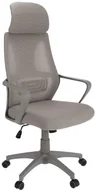 Fotele i krzesła biurowe - Elior Szare Nowoczesne Ergonomiczne Krzesło Obrotowe Do Biurka T2-A37 - miniaturka - grafika 1