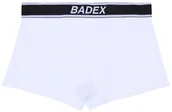 Majtki męskie - Białe, męskie, bawełniane bokserki BADEX XL - miniaturka - grafika 1