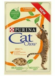 Purina Cat Chow Adult Kurczak i cukinia 85g - Mokra karma dla kotów - miniaturka - grafika 1