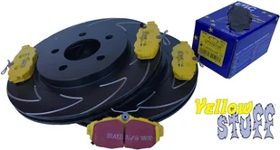 Tylne klocki YellowStuff + NACINANE tarcze hamulcowe EBC seria BSD Ford Mustang 2005-2014 - Tarcze hamulcowe - miniaturka - grafika 14