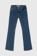 Spodnie i spodenki dla dziewczynek - Calvin Klein Jeans jeansy - miniaturka - grafika 1