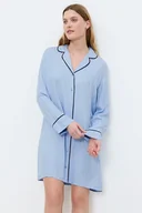 Bielizna nocna - Koszula nocna Amourette Jacquard jasnoniebieska M - miniaturka - grafika 1