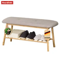 Szafki na buty - Ławka bambusowa Montana Praktyczny stojak na buty z miejscem do przechowywania i wygodą siedzenia - miniaturka - grafika 1