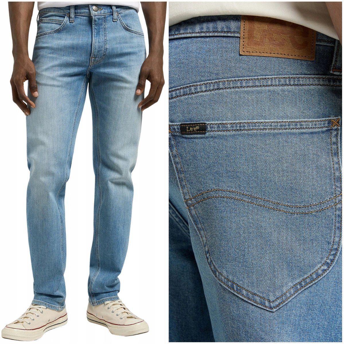 Lee Daren Zip Fly Beaming letnie proste męskie spodnie jeansowe W36 L32