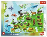 Puzzle - Trefl Puzzle 25el ramkowe Mapa Europy ze zwierzętami 31341 - miniaturka - grafika 1