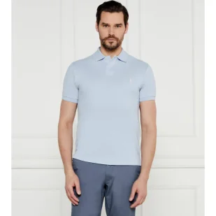 POLO RALPH LAUREN Polo Slim Fit pique - Koszule męskie - miniaturka - grafika 1