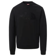 Bluzy męskie - Bluza The North Face Drew Peak Crew 0A4T1EJK31 - czarna - miniaturka - grafika 1