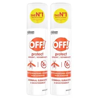 Zwalczanie i odstraszanie szkodników - SC Johnson OFF! Nietłusty aerozol na owady, komary Protect 2x100 ml - miniaturka - grafika 1