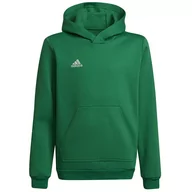 Bluzy sportowe męskie - Adidas, Bluza ENTRADA 22 Hoody Y HI2143, 152 cm, zielony - miniaturka - grafika 1