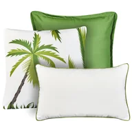 Poduszki ogrodowe - Blmeble Zestaw 3 poduszek ogrodowych SEASIDE Wzór roślinny Zielony - miniaturka - grafika 1