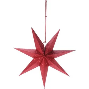 Papierowa gwiazda 45 cm czerwona - Ozdoby bożonarodzeniowe - miniaturka - grafika 1