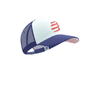 Czapki i chusty sportowe męskie - COMPRESSPORT Czapka lifestyle TRUCKER CAP orient blue/star white - miniaturka - grafika 1