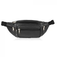 Nerki - SASZETKA NERKA MĘSKA SKÓRZANA NA PAS CZARNA ABRUZZO ABR-41 - miniaturka - grafika 1