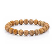 Bransolety męskie - Bransoletka koraliki w kolorze pomarańczowym EM 13 - EM Men's Accessories - miniaturka - grafika 1