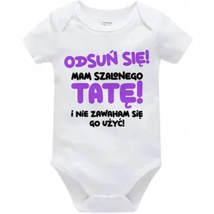 Body Dziecięce MAM SZALONEGO TATĘ Na Mikołajki Święta Gwiazdkę Białe 74cm - Body dla niemowląt - miniaturka - grafika 1