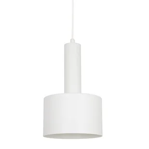 Wisząca lampa do gabinetu Vitrum 41112 walec krążek metalowa biała - Lampy sufitowe - miniaturka - grafika 1