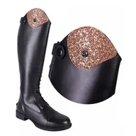 Buty do jazdy konnej - Brokatowe nakładki na oficerki Romy - QHP - Sparkle - miniaturka - grafika 1